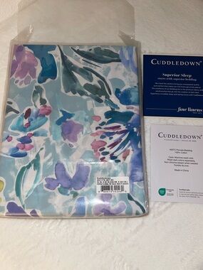 Cuddledown brand 400TC Percale DUVET COVER in the Pippa Floral - QUEEN - NWT